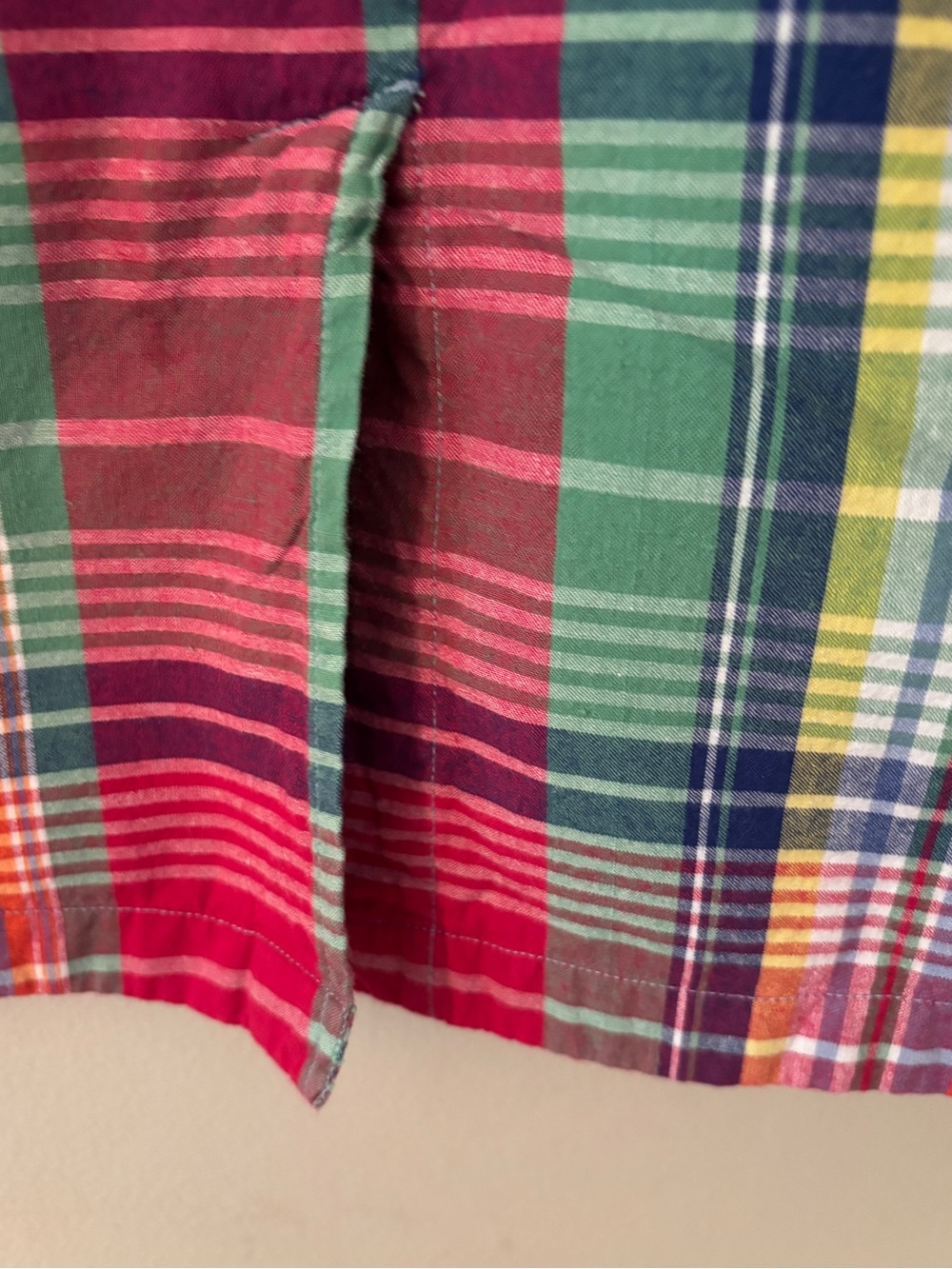 Vintage Madras Plaid Cotton Blazer Jacket BFA Classics 90s Preppy Coastal Large - Picture 6 of 11